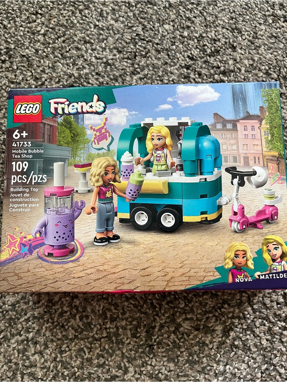 Lego Friends Mobile Bubble Tea Shop - Teal, Purple, Pink